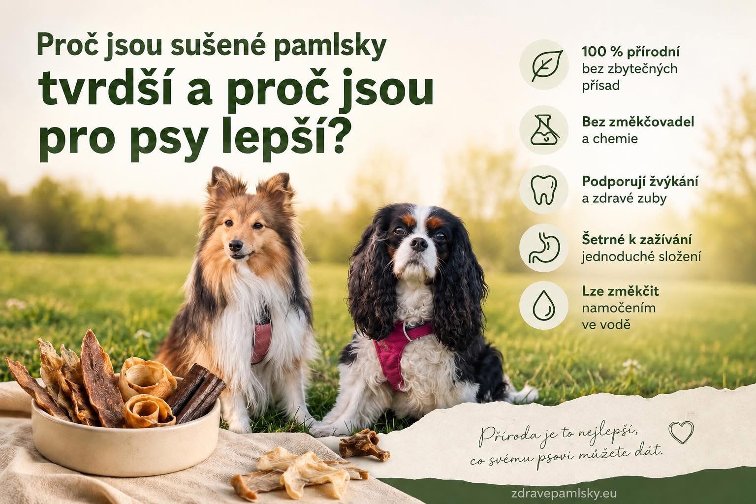 Proč jsou sušené pamlsky tvrdší a proč jsou pro psy často lepší než měkké pamlsky?