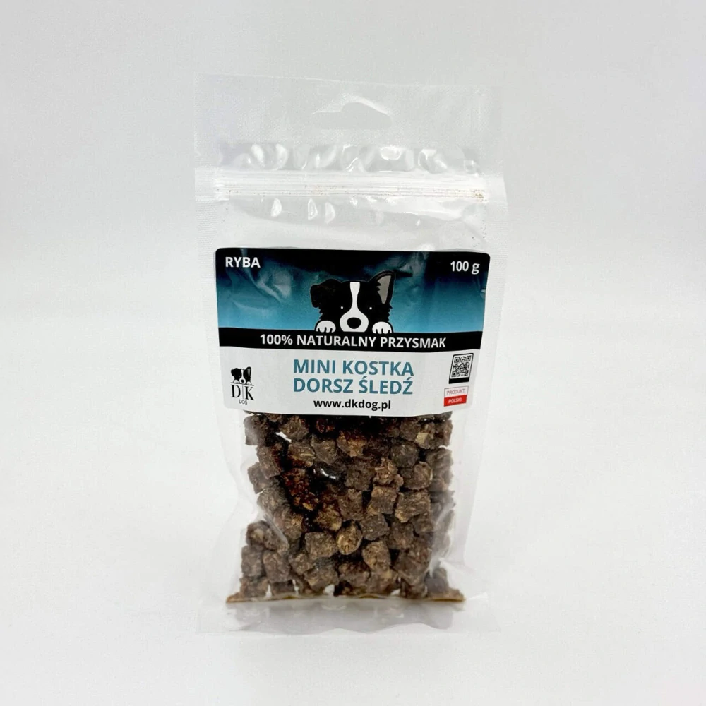Mini kostky treska a sleď 100g
