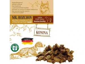 100% ČISTÉ SUŠENÉ MASO KOŇSKÉ KOSTKY 80g