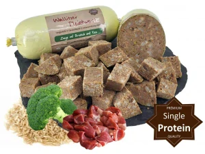 BARFIT salám superprémium - kozí s brokolicí a rýží 200g