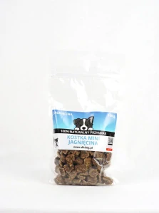 100 % jehněčí mini kostky pro psy 100 g – sušené maso