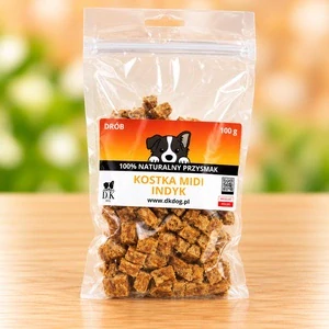 100 % krůtí midi kostky pro psy 100 g – sušené maso