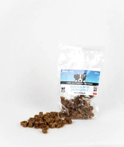 100 % jehněčí midi kostky pro psy 100 g – sušené maso