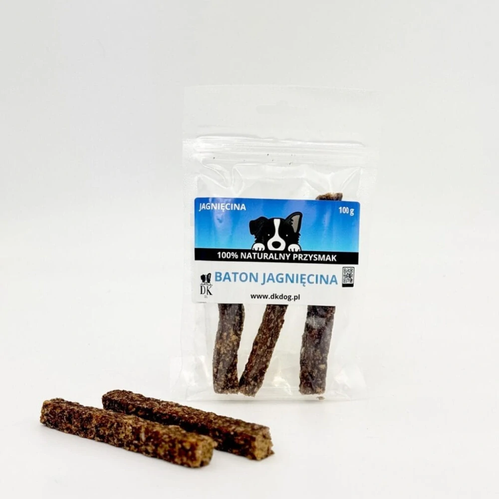 100% jehněčí hranolek pro psy 100g - sušený pamlsek