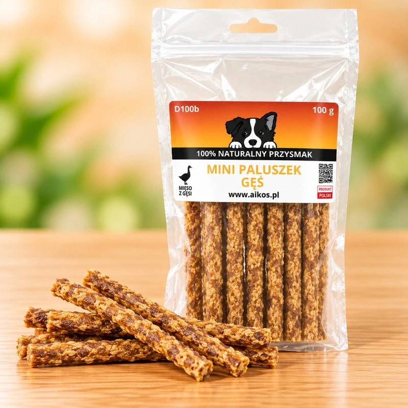 100 % husí tyčinka pro psy 100 g – sušené maso