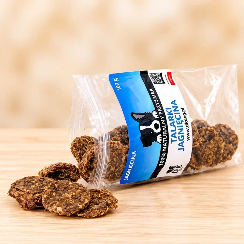 100% jehněčí placičky pro psy 100g - sušený pamsek