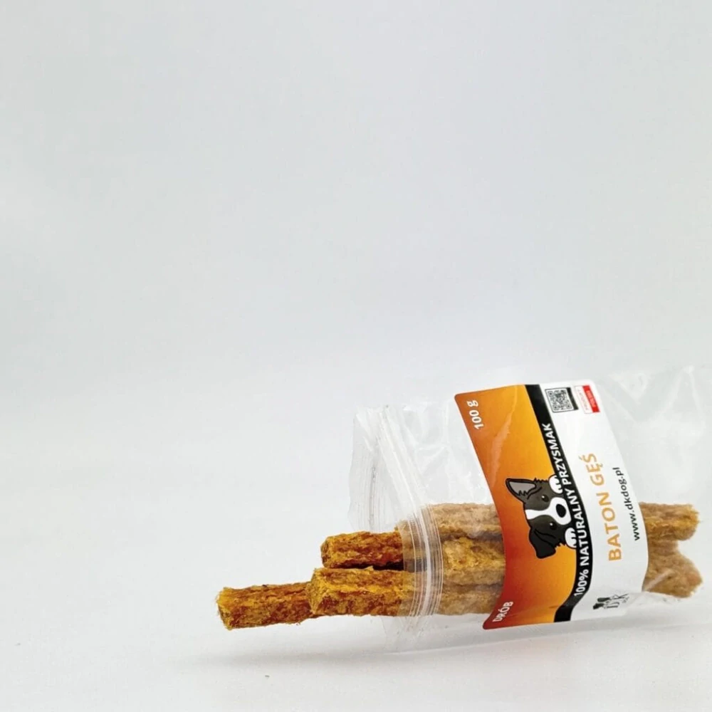 100 % husí hranolek pro psy 100 g – sušený pamlsek