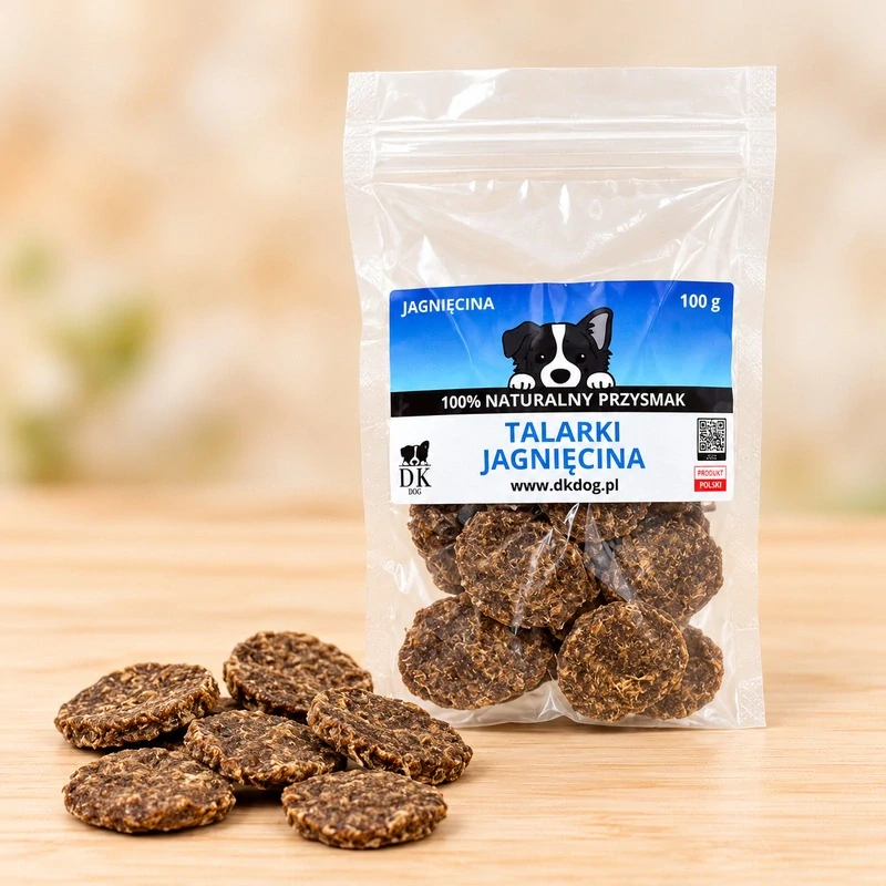 100% jehněčí placičky pro psy 100g - sušený pamsek