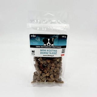 Mini kostky treska a sleď 100g