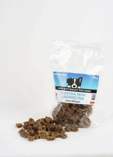 100 % jehněčí mini kostky pro psy 100 g – sušené maso